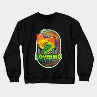 Lovebird tshirt design Crewneck Sweatshirt